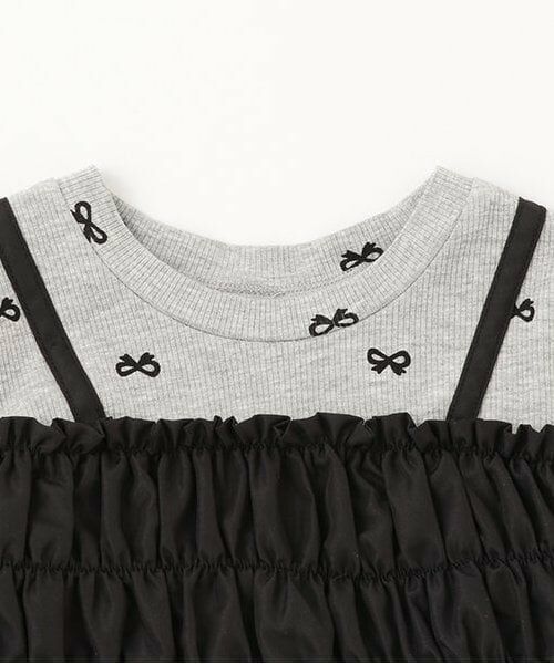 Pupil House / ピューピルハウス Tシャツ | シャーリングビスチェ長袖トップス | 詳細2