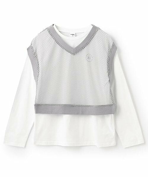 Pupil House / ピューピルハウス Tシャツ | MCメッシュベスト＋長袖Tシャツ（グレー）