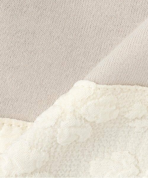 Pupil House / ピューピルハウス ミニ丈・ひざ丈ワンピース | ぽこぽこフラワージャガードドッキングワンピース | 詳細8