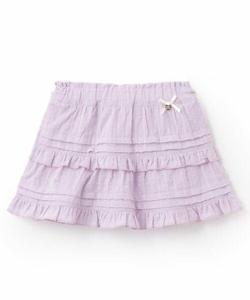 Pupil House / ピューピルハウス ミニ・ひざ丈スカート | フリルスカート(パープル)