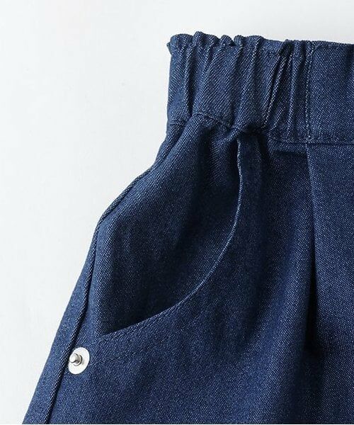 Pupil House / ピューピルハウス ショート・ハーフ・半端丈パンツ | シェル刺しゅう裾フリルショーパン | 詳細3