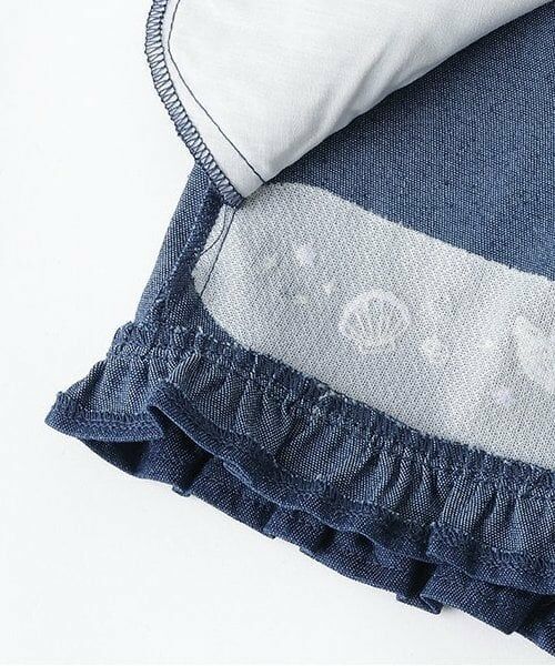 Pupil House / ピューピルハウス ショート・ハーフ・半端丈パンツ | シェル刺しゅう裾フリルショーパン | 詳細5