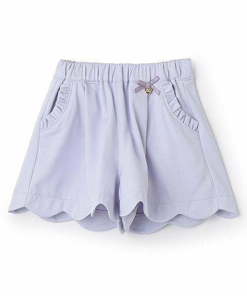 Pupil House / ピューピルハウス ショート・ハーフ・半端丈パンツ | スカラップショーパン（ラベンダー）