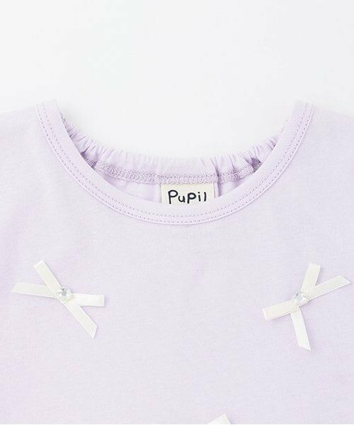 Pupil House / ピューピルハウス Tシャツ | リボンいっぱいバルーン裾半そでTシャツ | 詳細2