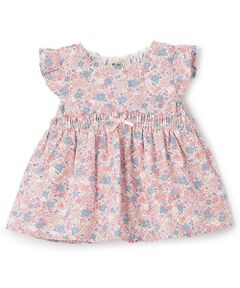 花柄半袖チュニック