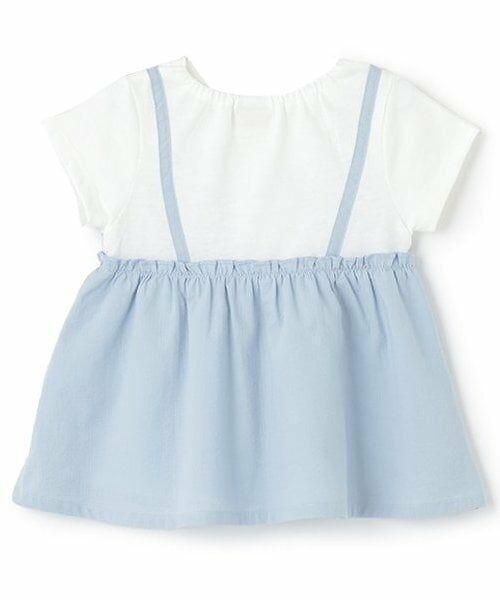 Pupil House / ピューピルハウス その他トップス | 胸リボンドッキング半袖チュニック | 詳細1