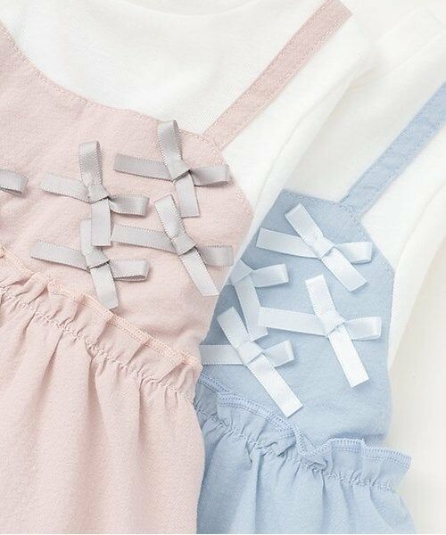 Pupil House / ピューピルハウス その他トップス | 胸リボンドッキング半袖チュニック | 詳細3