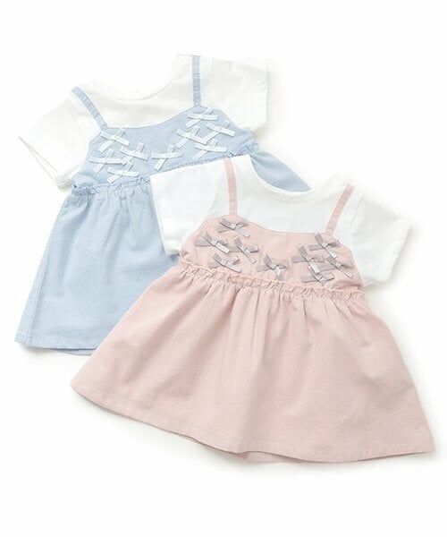 Pupil House / ピューピルハウス その他トップス | 胸リボンドッキング半袖チュニック | 詳細8