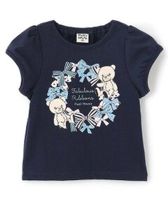 Pupil House / ピューピルハウス Tシャツ | バリュー半T　ぬいぐるみ　クマ＆リボン