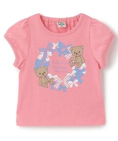 Pupil House / ピューピルハウス Tシャツ | バリュー半T　ぬいぐるみ　クマ＆リボン