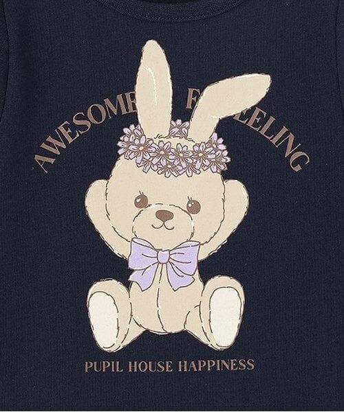 Pupil House / ピューピルハウス Tシャツ | バリュー半T　花冠うさぎ | 詳細3