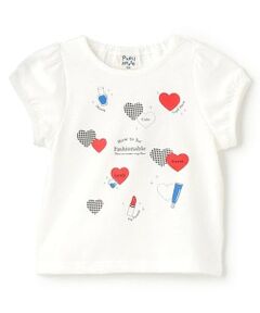 Pupil House / ピューピルハウス Tシャツ | バリュー半T　ハート＆コスメ