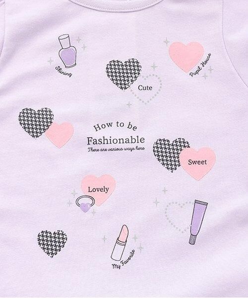 Pupil House / ピューピルハウス Tシャツ | バリュー半T　ハート＆コスメ | 詳細3