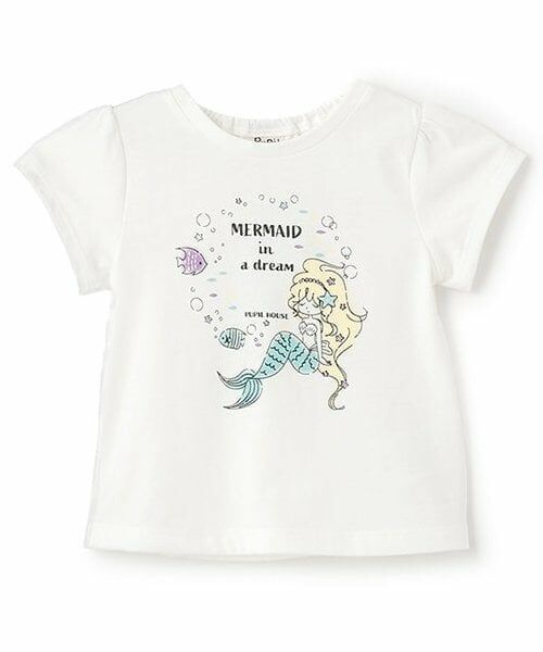 Pupil House / ピューピルハウス Tシャツ | バリュー半T　マーメイド（オフ ホワイト）