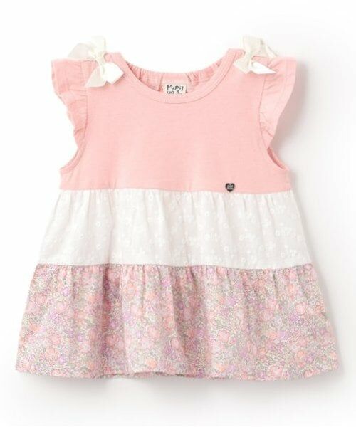 Pupil House / ピューピルハウス Tシャツ | ティアード半T（ピンク）