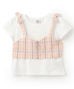 Pupil House / ピューピルハウス Tシャツ | フロントジップビスチェ×半T