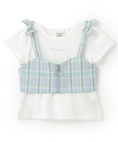 Pupil House / ピューピルハウス Tシャツ | フロントジップビスチェ×半T