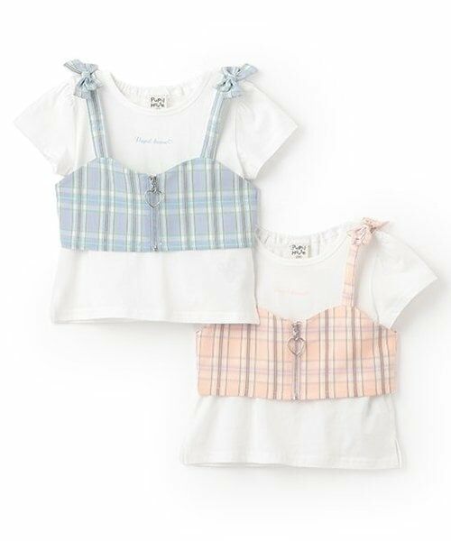 Pupil House / ピューピルハウス Tシャツ | フロントジップビスチェ×半T | 詳細12