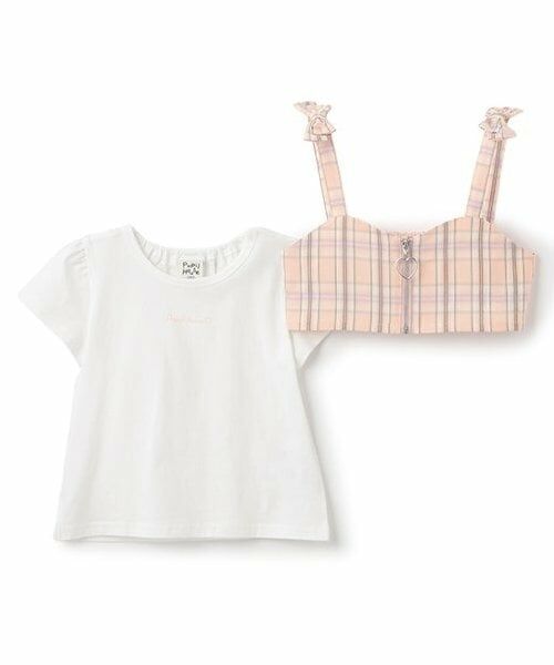 Pupil House / ピューピルハウス Tシャツ | フロントジップビスチェ×半T | 詳細2