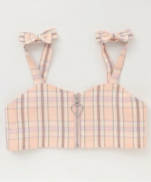 Pupil House / ピューピルハウス Tシャツ | フロントジップビスチェ×半T | 詳細7