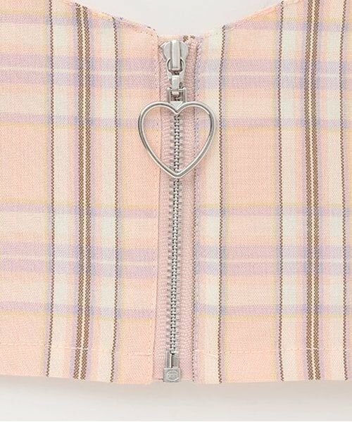 Pupil House / ピューピルハウス Tシャツ | フロントジップビスチェ×半T | 詳細8