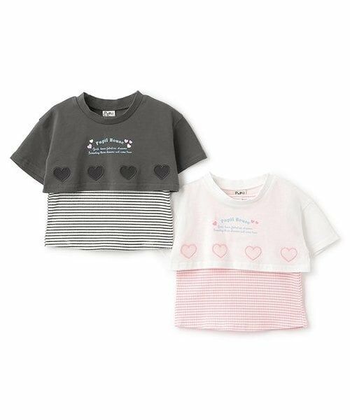 Pupil House / ピューピルハウス Tシャツ | 短丈半そでT×タンクトップ | 詳細10