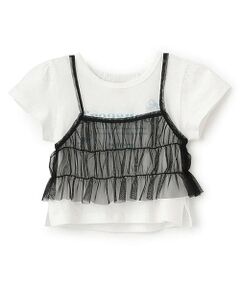 Pupil House / ピューピルハウス Tシャツ | キャミチュールビスチェ×半そでT