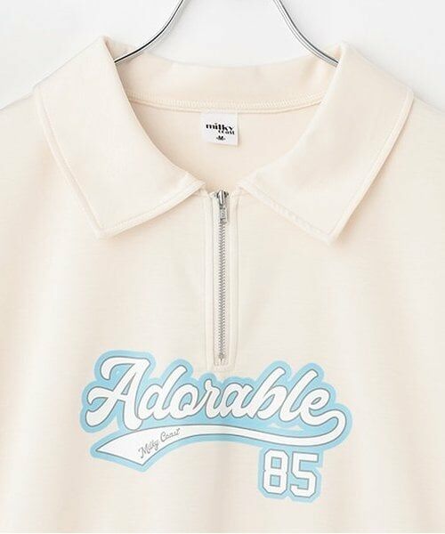 Pupil House / ピューピルハウス Tシャツ | 【milky coast】ハーフZIP半袖T | 詳細2