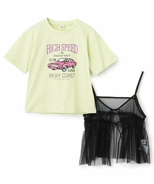 Pupil House / ピューピルハウス Tシャツ | 【milky coast】チュール×ビスチェ半袖T | 詳細2