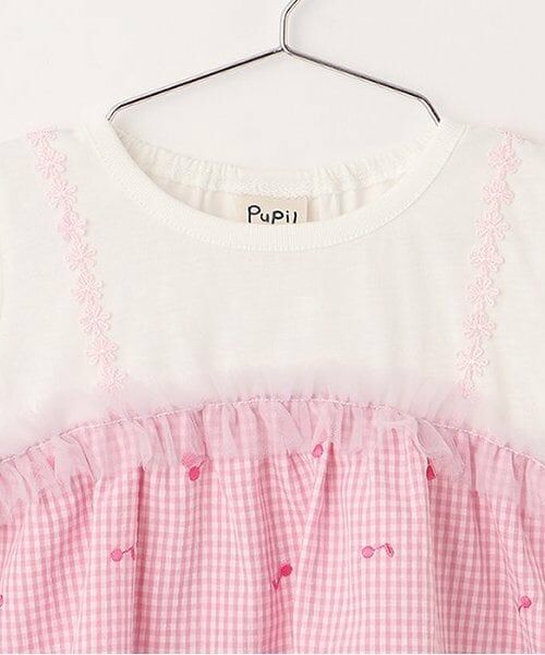 Pupil House / ピューピルハウス その他トップス | チェリー刺しゅうギンガムチュニック | 詳細2