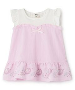 Pupil House / ピューピルハウス その他トップス | 裾シェル刺しゅうチュニック