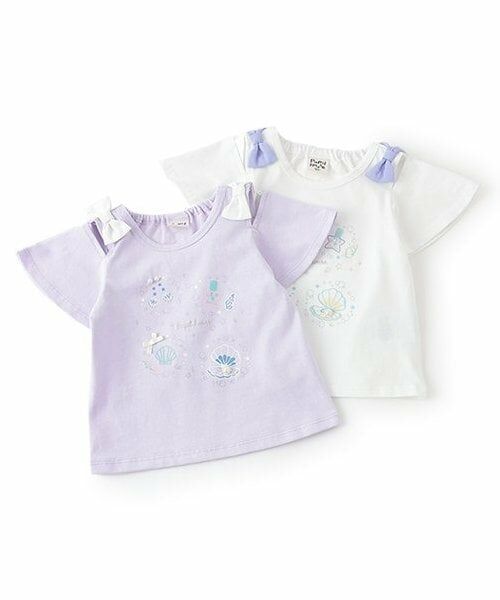 Pupil House / ピューピルハウス Tシャツ | シェル刺しゅう肩開き半T | 詳細12