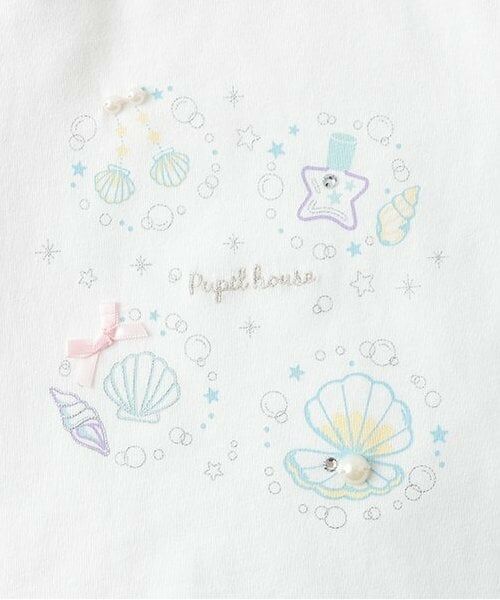 Pupil House / ピューピルハウス Tシャツ | シェル刺しゅう肩開き半T | 詳細3