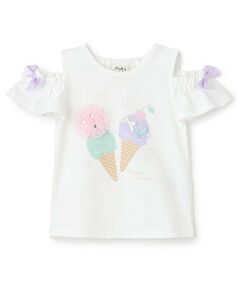 Pupil House / ピューピルハウス Tシャツ | アイスモチーフオフショル半T