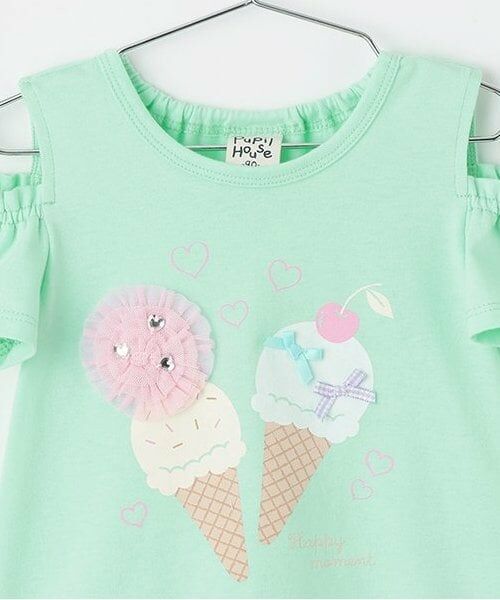 Pupil House / ピューピルハウス Tシャツ | アイスモチーフオフショル半T | 詳細2