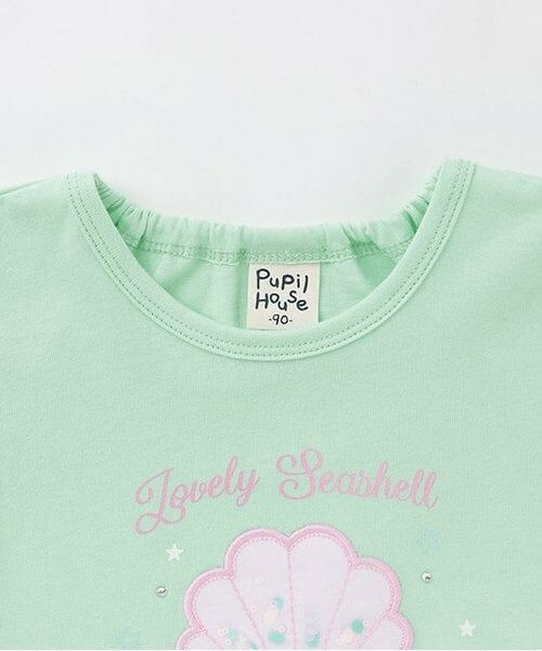 Pupil House / ピューピルハウス Tシャツ | シェルモチーフ袖フリル半T | 詳細2