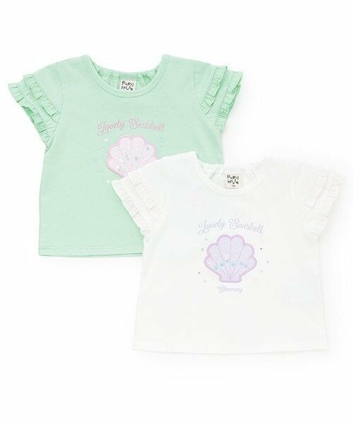Pupil House / ピューピルハウス Tシャツ | シェルモチーフ袖フリル半T | 詳細8