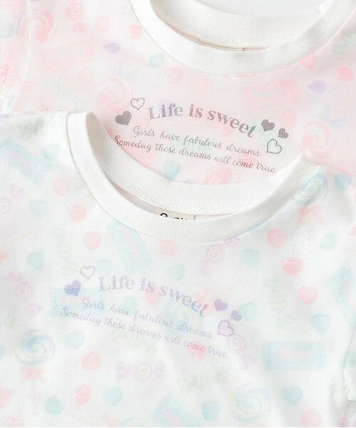 Pupil House / ピューピルハウス Tシャツ | 総柄チュールレイヤード半T | 詳細3