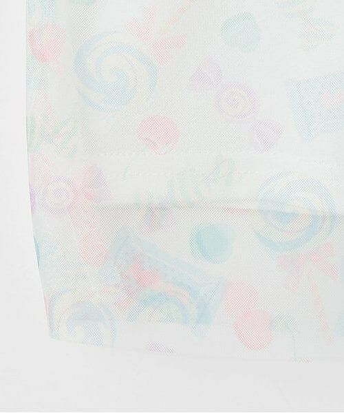 Pupil House / ピューピルハウス Tシャツ | 総柄チュールレイヤード半T | 詳細5