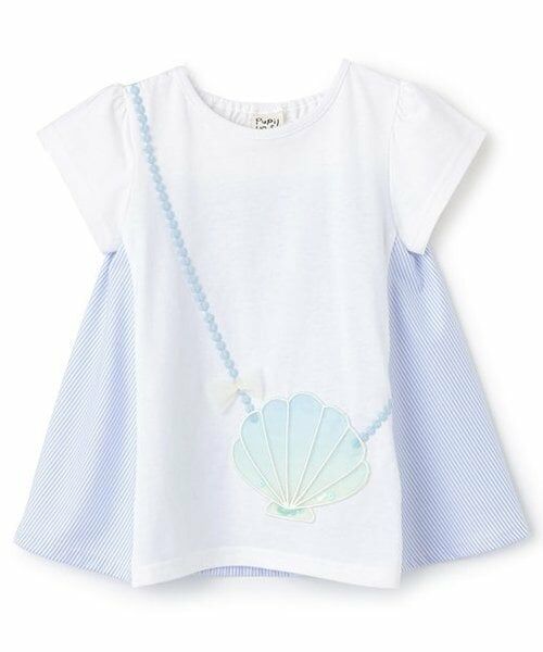 Pupil House / ピューピルハウス Tシャツ | シェルポシェット半袖Tシャツ（オフ ホワイト）