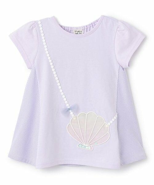 Pupil House / ピューピルハウス Tシャツ | シェルポシェット半袖Tシャツ（ラベンダー）