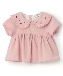 Pupil House / ピューピルハウス その他トップス | 衿チェリー刺しゅうチュニック