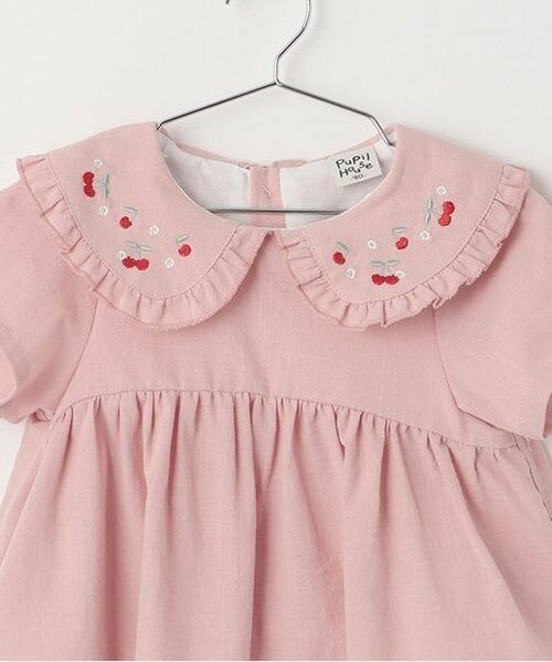 Pupil House / ピューピルハウス その他トップス | 衿チェリー刺しゅうチュニック | 詳細2