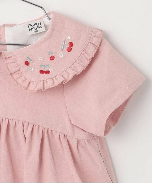 Pupil House / ピューピルハウス その他トップス | 衿チェリー刺しゅうチュニック | 詳細3