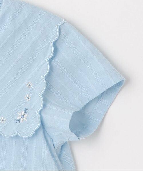 Pupil House / ピューピルハウス シャツ・ブラウス | スカラップ刺しゅうブラウス | 詳細3