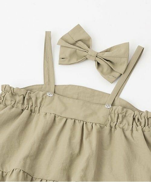 Pupil House / ピューピルハウス ミニ丈・ひざ丈ワンピース | 後ろリボンつきティアードキャミ長袖ワンピース | 詳細7