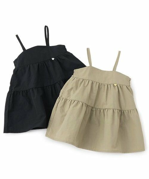 Pupil House / ピューピルハウス ミニ丈・ひざ丈ワンピース | 後ろリボンつきティアードキャミ長袖ワンピース | 詳細9