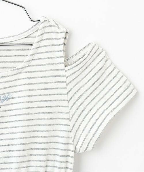 Pupil House / ピューピルハウス ミニ丈・ひざ丈ワンピース | ボーダードッキング半袖ワンピース | 詳細5