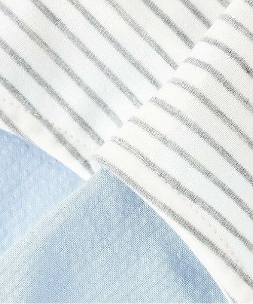 Pupil House / ピューピルハウス ミニ丈・ひざ丈ワンピース | ボーダードッキング半袖ワンピース | 詳細8