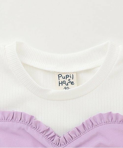 Pupil House / ピューピルハウス ミニ丈・ひざ丈ワンピース | プリンセス風ドッキング半袖ワンピース | 詳細2